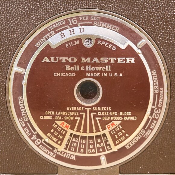 Vintage 50s Bell & Howell Auto Master 200-TA 16 mm Movie Camera, Made in USA - Picture 4 of 15